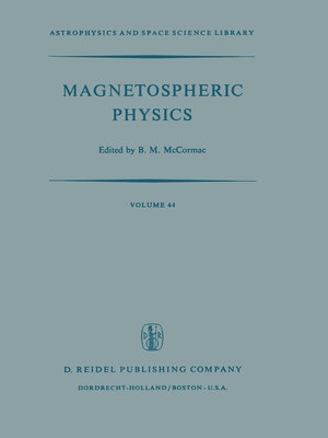 cover image of Magnetospheric Physics